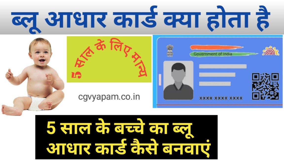 Blue Aadhar Card Apply 2024