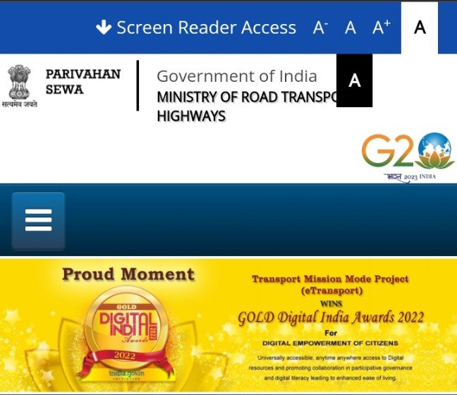 parivahan sewa portal 