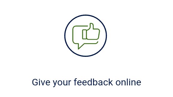 give your feedback online