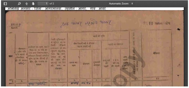 60 year old land record