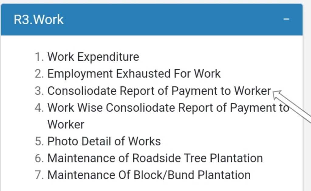 consolidate report of payment to worker