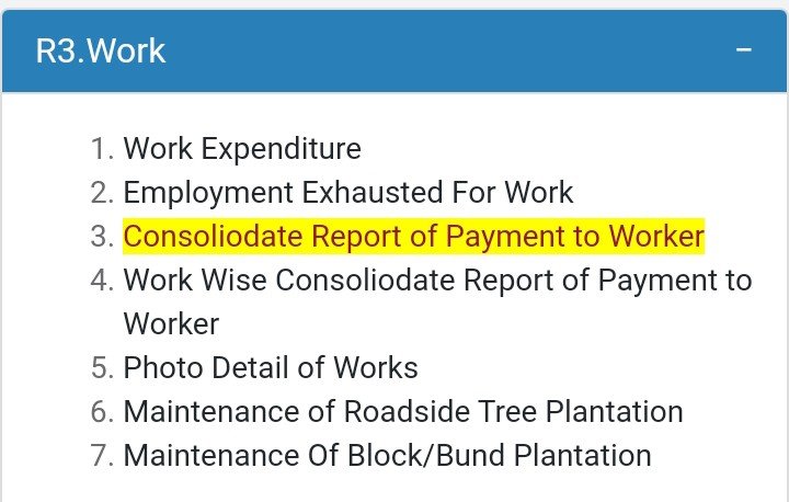 R3. Work - consoliodate report of payment to worker