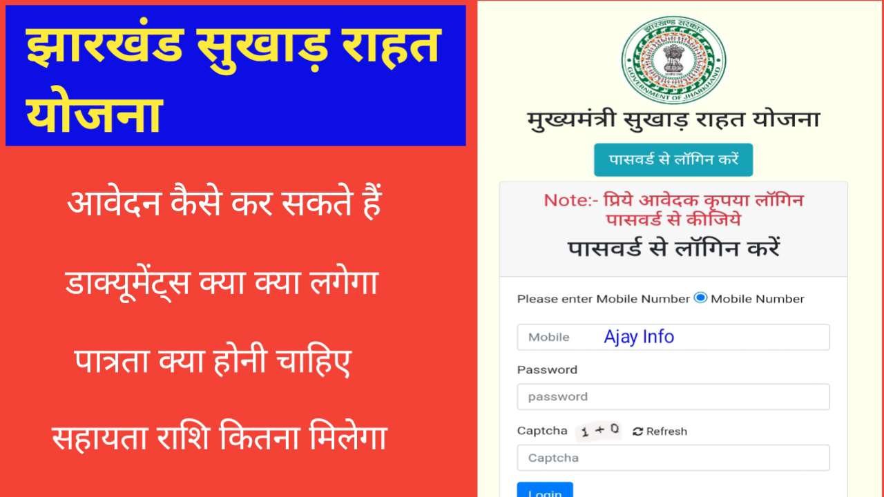 Jharkhand Sukhar Rahat Yojana