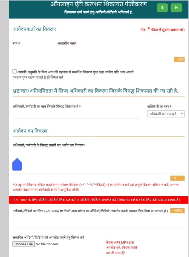 anti croption application number